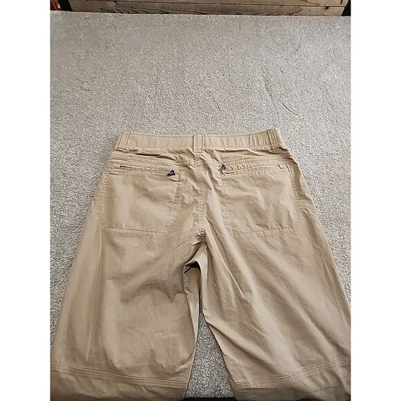 Ascend Nylon Hiking Chino Pants Mens 34X32 Beige Tan Stretch Comfort Zip Pocket - Picture 4 of 14